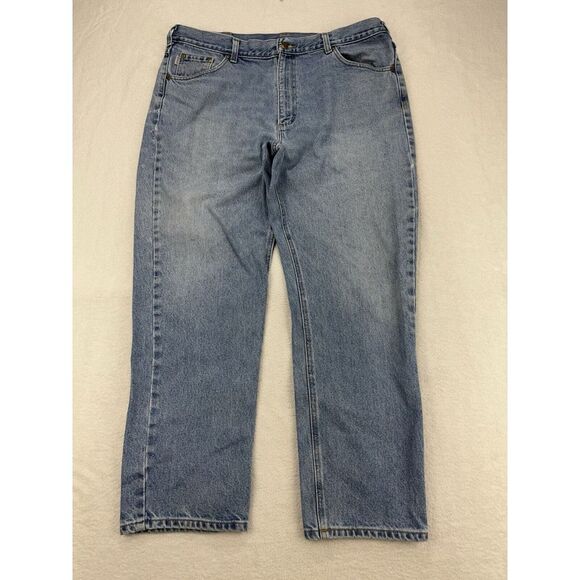 Carhartt Traditional Fit Tapered Leg Jeans‎ Mens Sz 40X30 Blue Denim B18 STW - Picture 1 of 8